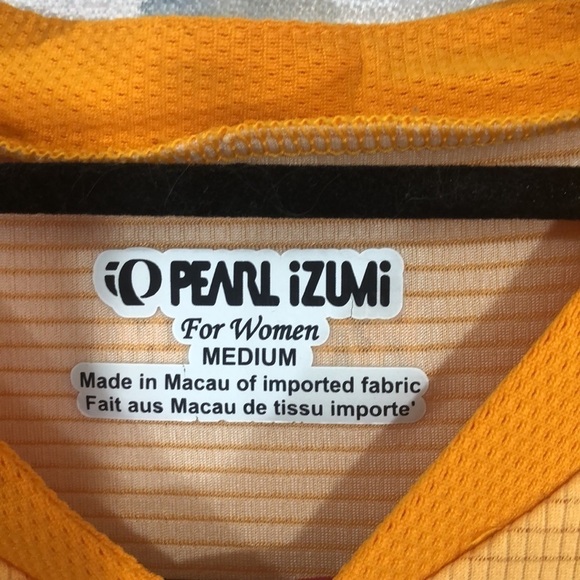 pearl Izumi shirt, size medium, Red/ Orange color - Picture 4 of 5